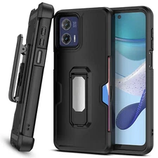 For Motorola Moto G Power 5G 2023/2025 Case Card Holster Stand Belt Clip Cover