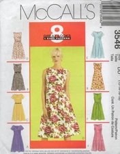 3546 MCCALL'S MISSES/MISS PETITE DRESSES SZ 12-18