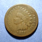 1875 Indian Cent  Good+ details
