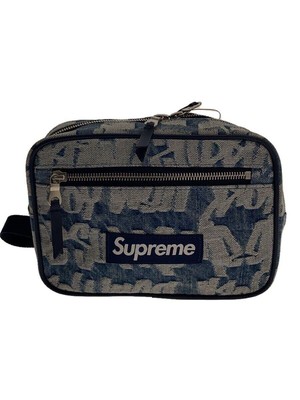 Supreme Shoulder Bag 22ss Fat Tip Jacquard Denim Sling Used