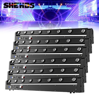 8x12W RGBW 4in1 LED Beam Moving Head Stage Lighting Disoc DJ Party Effect Light