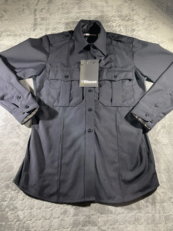 CAMISA AZUL MUJER 8436w MANGA CORTA RAYÓN SUPERCAMISA CREMALLERA NEGRA 34 REG Foto 2 de 4