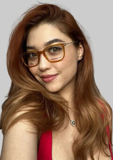 New Gianfranco Ferre GFFWD46 004 Men's Women's Yellow 51mm Eyeglasses Frame