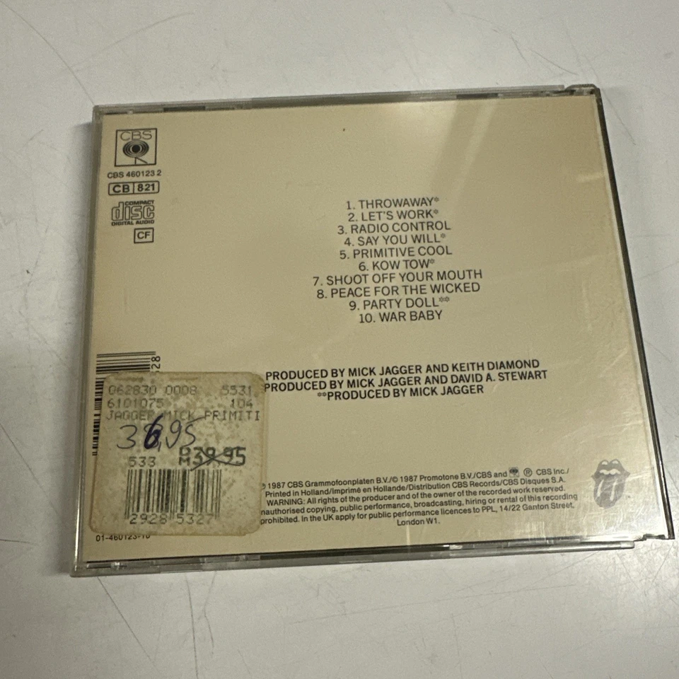 Mick Jagger – Primitive Cool / CBS RECORDS CD 1987 - Bild 2 von 3