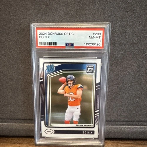 2024 PANINI DONRUSS OPTIC #209 BO NIX PSA 8