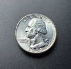 1952 Washington Quarter 25C - NICE BU Condition - 90% Silver