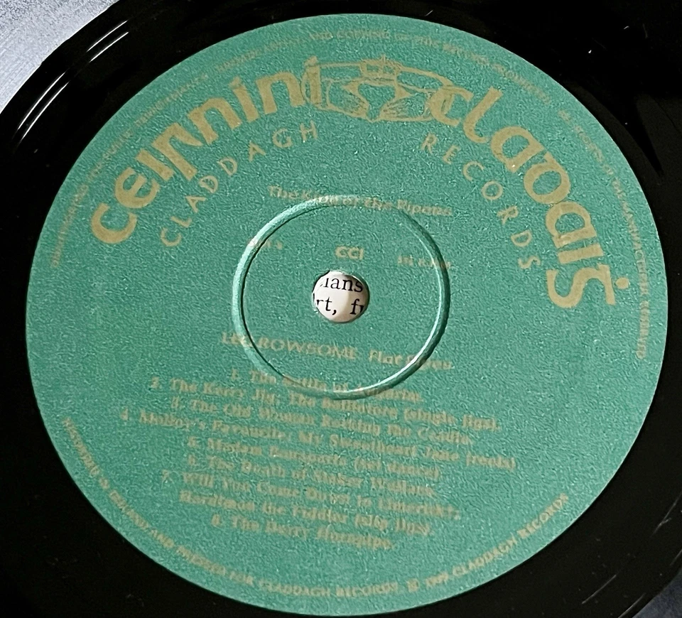 Leo Rowsome - The King Of The Pipers LP VINYL CLADDAGH RECORDS CELTIC FOLK - Image 3 of 4