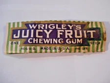 Vintage 1930's Wrigley's Juicy Fruit Chewing Gum Wrapper