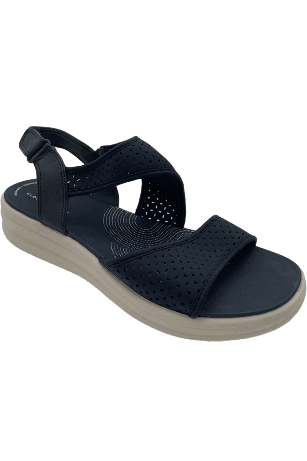 Clarks Cloudsteppers Sandalo Traforato Drift Felce Navy