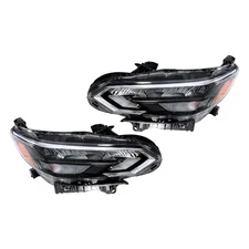 LABLT Headlight For 2024 25 Nissan Sentra SR Black LED Clear Driver & Passenger