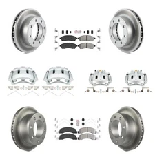 Front Rear Brake Rotors Pads Calipers Kit for Ford F-250 Super Duty Excursion 20