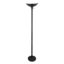 Alera Torchier Floor Lamp, 12.5w x 12.5d x 72h, Matte Black