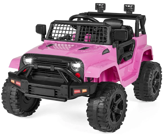 Carro Carrito Electrico Para Ni a Bebe Rosa Recargable Con Control