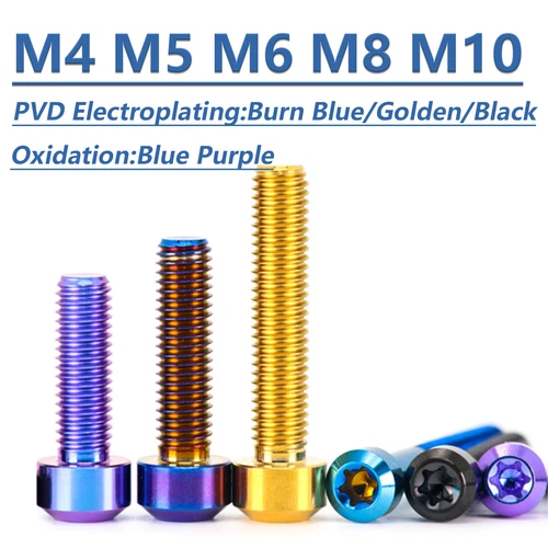 M4M5M6M8M10 Titanium Bolts Taper Cone Socket Head Motorcycle Modification Screws - Picture 6 of 205
