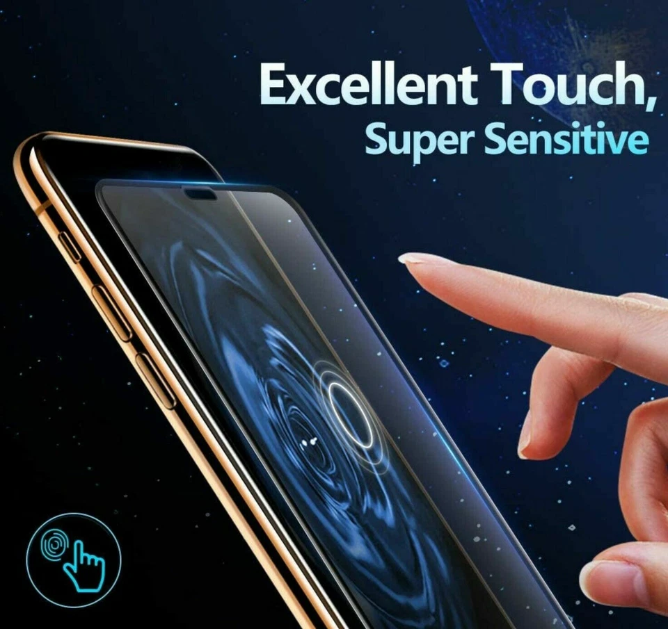 Full Coverage Tempered Glass Screen Protector For iPhone 14 15 16 17 Pro MAX LOT - Image 2 of 4