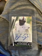 Kaylon Geiger Jr Autograph RC 2022 SAGE Black #A-KG Texas Tech  - T.B. Bucs