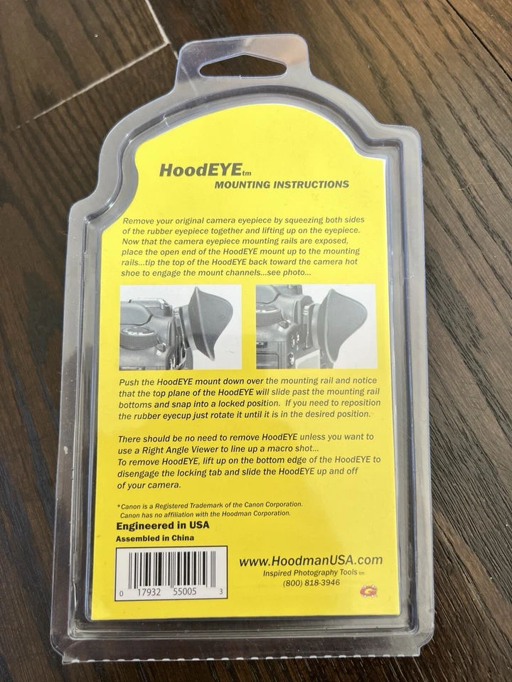 Hoodman HoodEYE H-EYEC18 Digital SLR Eyecup for Canon Rebel 10D 20D 30D 40D 50D - Image 3 of 4
