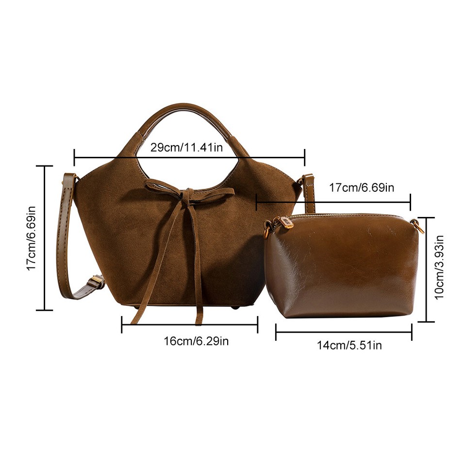 Shoulder Bag for Women Bow Top Handle Bag PU Leather Trendy for