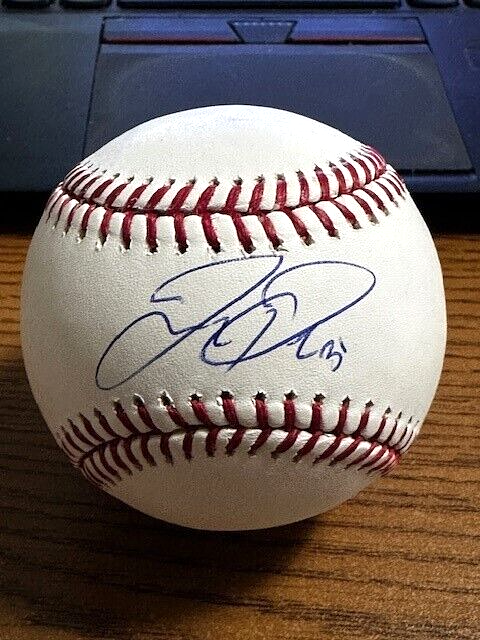 JOC PEDERSON 3 SIGNED AUTOGRAPHED OML BASEBALL! Dodgers, Giants, D