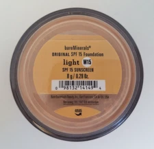 Bareminerals Original Loose Powder Foundation SPF 15 LIGHT W15 0.28oz 8g