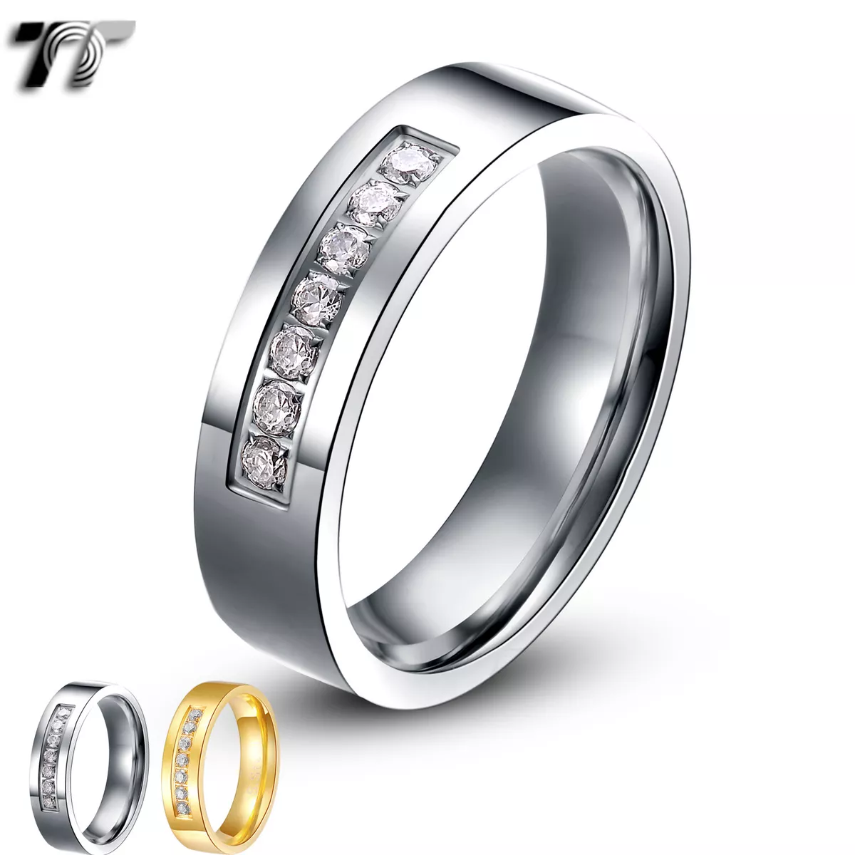 Ss cz best sale ring
