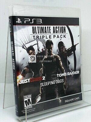 NEW SEALED* TRIPLE PACK (PS3) Just Cause 2 + Sleeping Dogs + Tomb Raider  662248916200