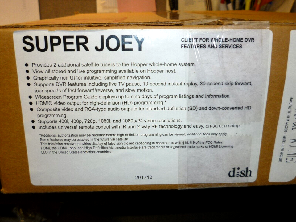 Dish Network Super Joey Receiver COMPLETE / NEW IN BOX eBay