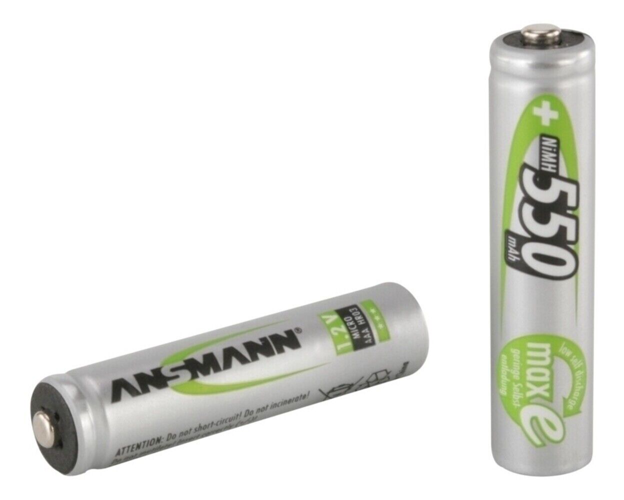 Thumbnail - 4er Ansmann Nimh Hochleistungsakku Batterie Micro Aaa 1,2v 550mah Maxe