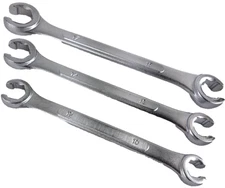 New 3 pc Metric Line/Flare Nut Wrench Set 10mm X 12mm, 13mm X 14mm, 15mm X 17mm