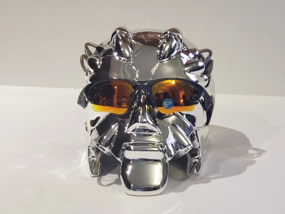 Oakley Bob Head Polished Chrome Juliet coin Carbon Blade Display