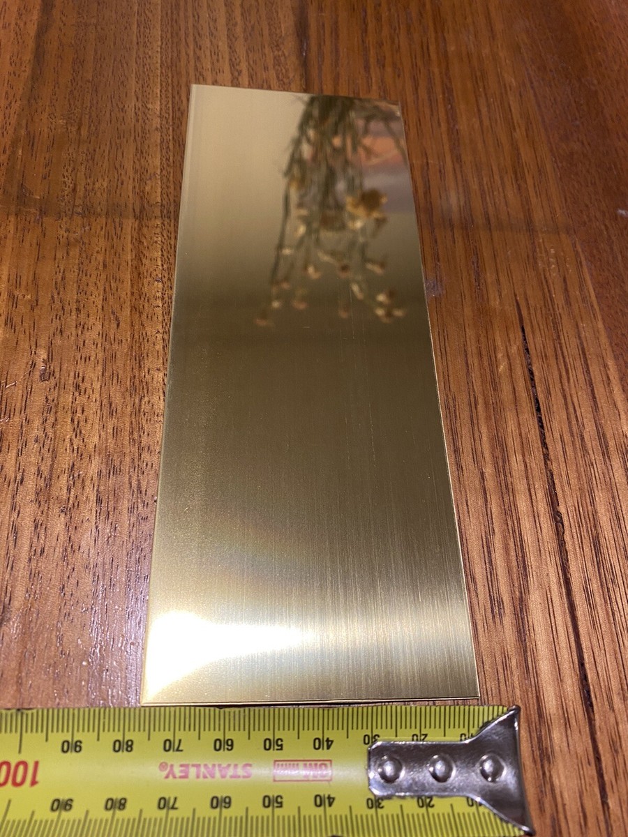 Brass Sheet, 12 X 12, 18 Gauge(1mm) Thickness, No Scratches, Brass Plates 1x 300x 300mm, One Pack