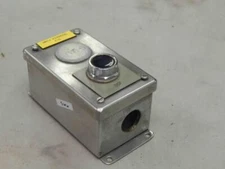 Hoffman Furnas ​52PA8 Stainless Enclosure Control Station Oil Tight Black PB