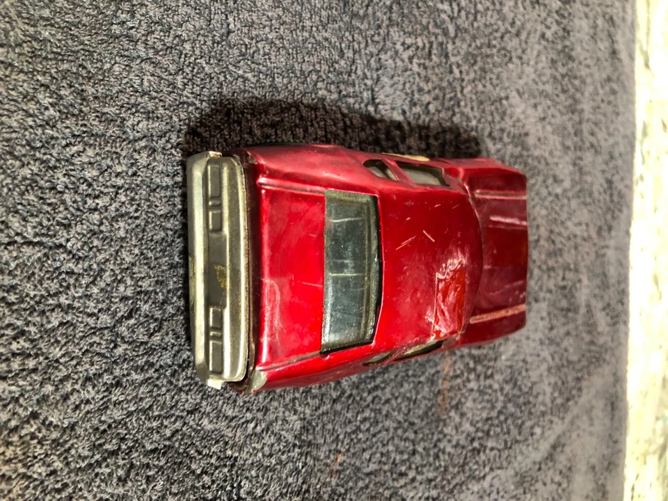 🚗 Macchina macchinina modello giocattolo VINTAGE latta ROSSO metallo - Immagine 3 di 4