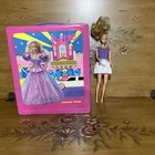 Mattel Barbie 1989 Pink Vinyl Carrying Case Doll Fashion Wardrobe Trunk Vintage