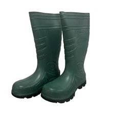 Men’s PU Work Boots Waterproof Oil Resistant EH Rated Lightweight Safety Shoes