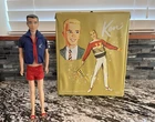 Vintage ~ Original Ken doll ~ 1963 ~ Incl Carrying Case, Clothes, Shoes, Hangers