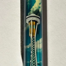 Space Needle Seattle Washington Floaty Pen Elevator Moves Souvenir Promo Vintage