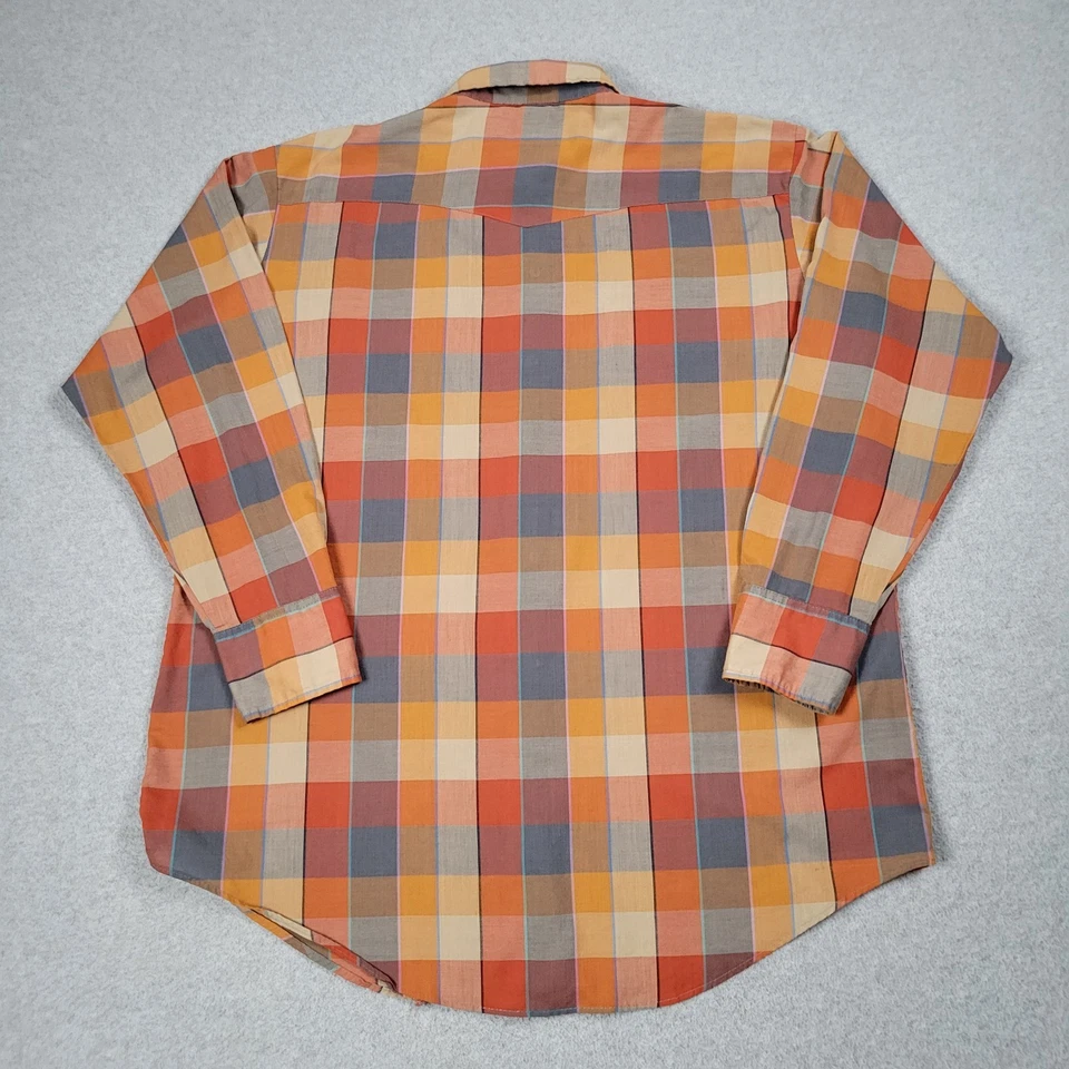 Camisa De Colección Dee Cee Rangers Hombres XL 70s Loca En EE. UU. Western Pearl Snap Vaquero Foto 3 de 4