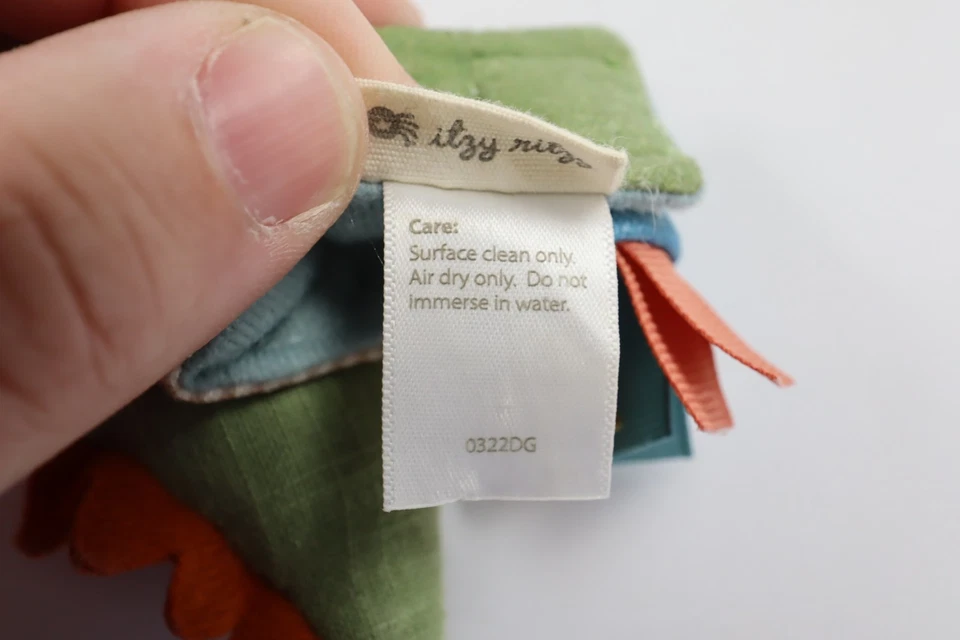 Itzy Ritzy динозавр плюшевый запястье погремушка игрушка зубочистка - Изображение 4 из 4