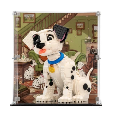 RED SHARK DESIGN Acrylic Display Case for Lego® 101 Dalmatians Puppy Model (43269)