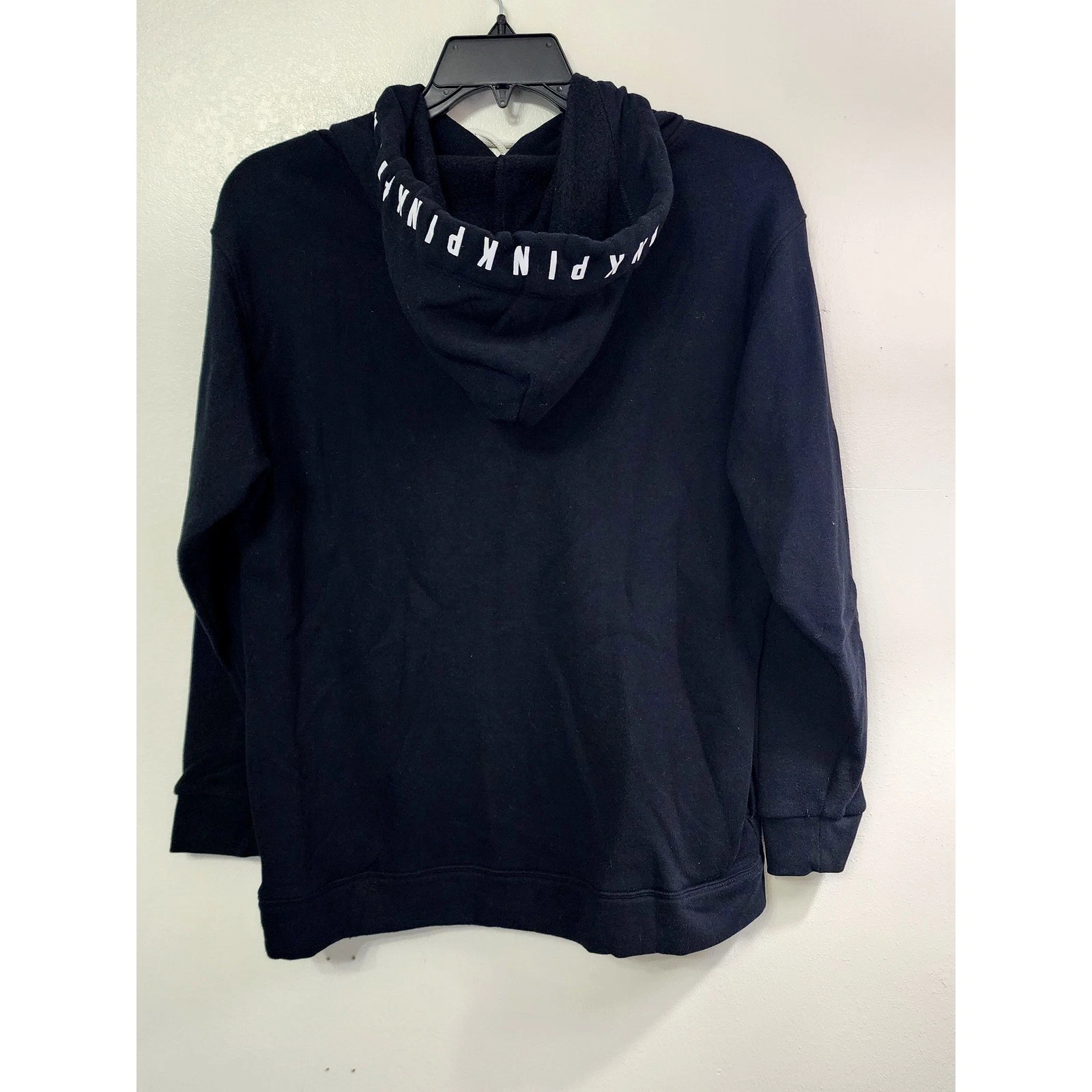 UNDERCOVER ROSA Victoria's Secret Felpa con Cappuccio Tie Dye Logo Pullover Felpa S