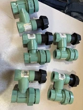 Lot of 5 Orbit  WaterMaster 1” Anti-Siphon Sprinkler Valves With Flow Controls