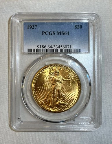 1927 St Gaudens $20 PCGS MS64