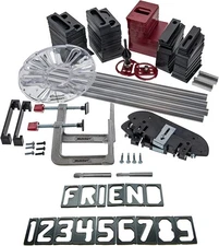 Complete Sign Making Router Jig Template Kit with Templates, Bits and Bushings