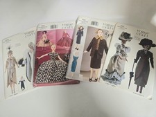 Vintage Vogue Craft 11-1/2" Fashion Doll Patterns 691, 694, 704, 705 UNCUT