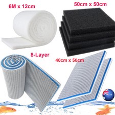 Aquarium Sponge Filter Media Sump Filters Floss Pad Bio Foam for Fish Tank Pond