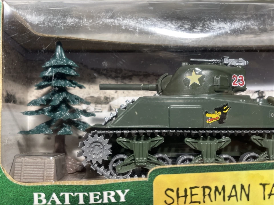 Lote de tanques modernos a batería Sherman M4A3 y King Tiger diecast 1:32 Foto 4 de 4