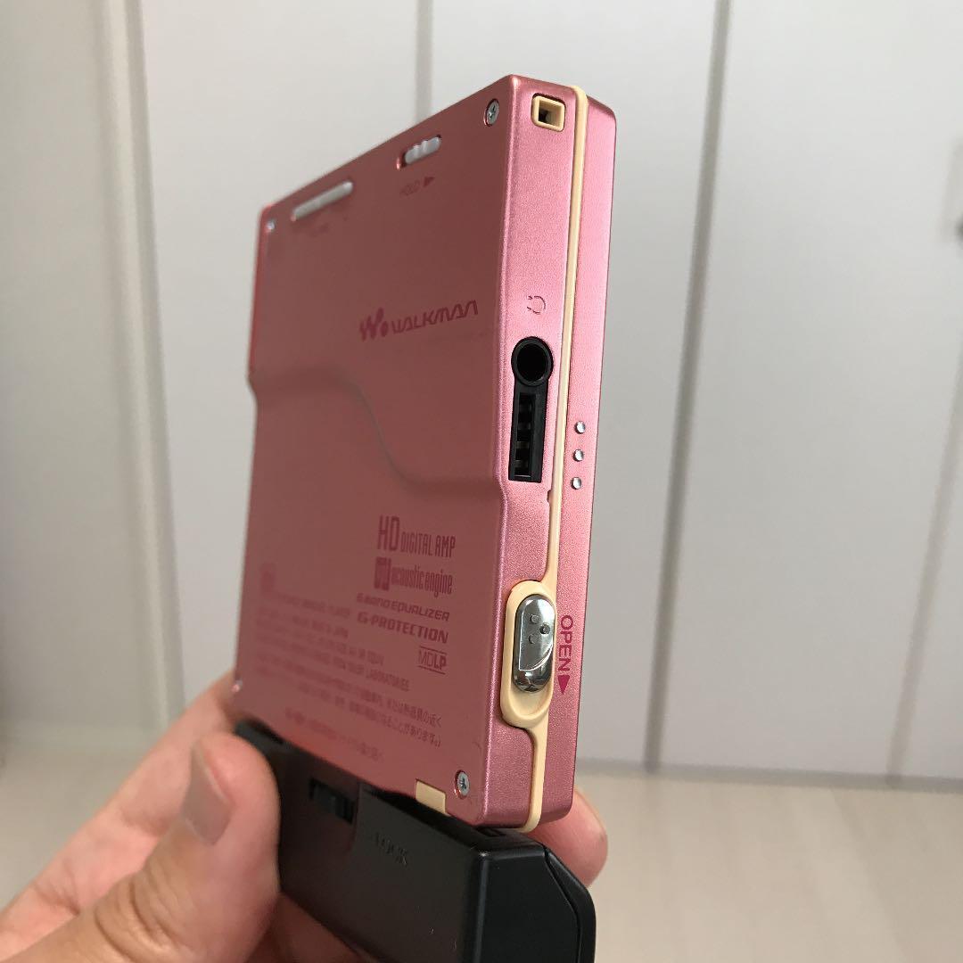 SONY Walkman MZ-E720 Portable MD Mini Disc player Pink with SONY Walkman MZ-E720 Portable MD Mini Disc player Pink with