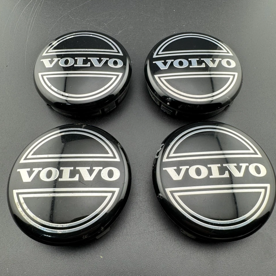 Set Of 4 VOLVO S60 V60 XC60 XC90 CENTER CAPS WHEEL COVERS p/n 3546923 2.5inch - Image 2 of 4