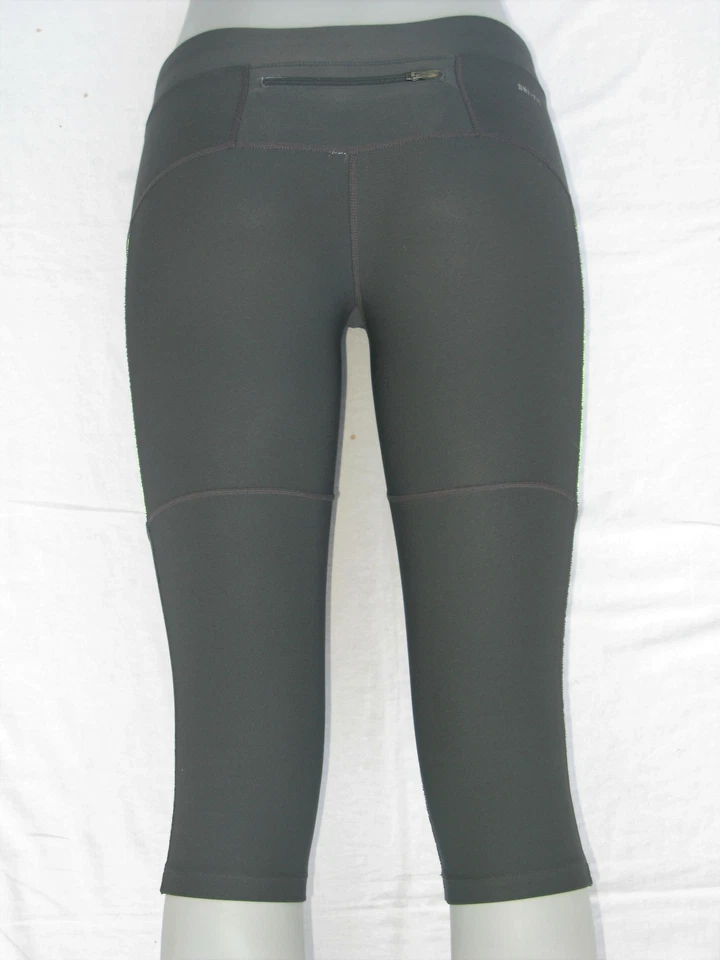 Nike Ajustadas Correr Entrenamiento Yoga Leggings Mujer Talla S Gris Medias con Cordón Foto 4 de 4